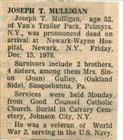 Mulligan, Joseph T